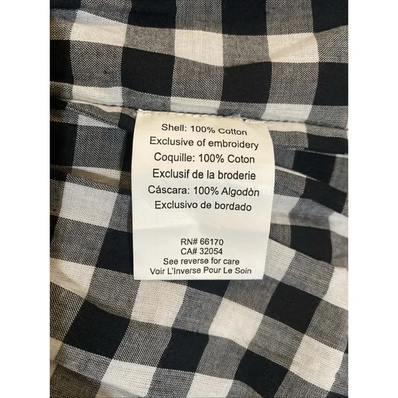 Anthropologie Pankaj Nidhi Gingham Swing Ruffle Embroidered Top Size XS Boho - Picture 14 of 14